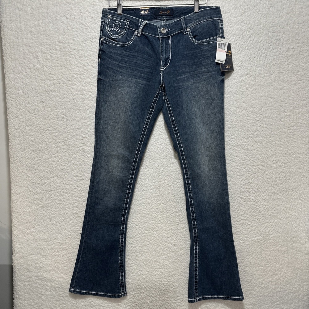Seven 7‎ Premium Denim 1964 Blue Faded Bootcut Women's Jeans Size 10 NWT